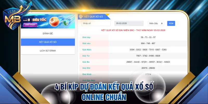 4 bí kíp dự đoán kết quả xổ số online chuẩn